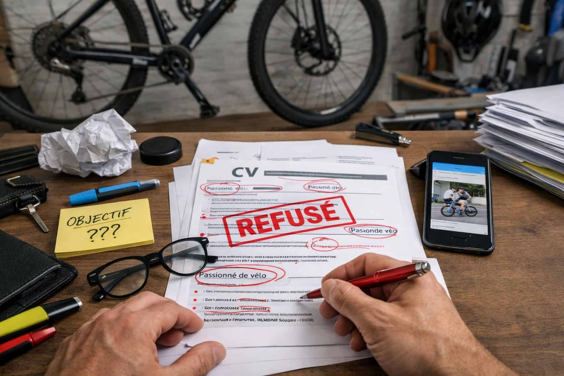 erreurs eviter cv travailler velo